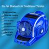 Six-Fan Multifunctional Cooling Hat with Solar Bluetooth Headlamp