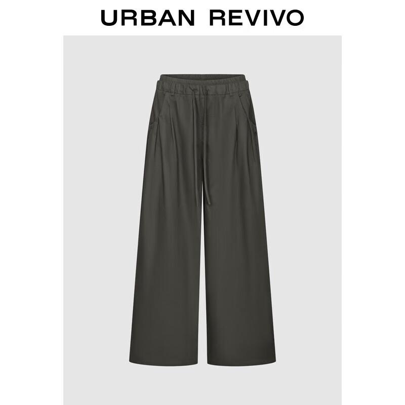 UR 2025 Winter Women s Fashion Cotton Wide-Leg Pants M темно-серого