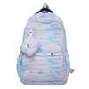 Zebra Print Backpack Women's Large Capacity Backpack Student School Bag with Coin Purse