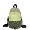 Schoolbag Contrasting color retro diagonal span chest bag niche lightweight mini backpack outdoor hiking hiking mountaineering backpack