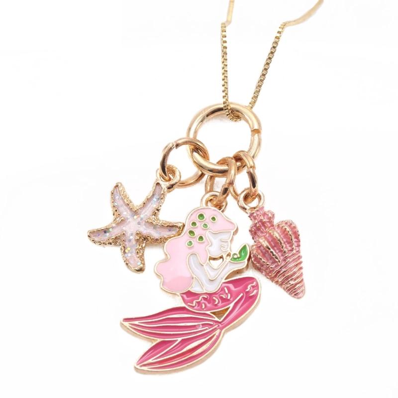 

Children s Box Chain Necklace Lovely Heart Shaped Pendant Neck Chain Fashionable Love Charm Sweater Chain for Kids