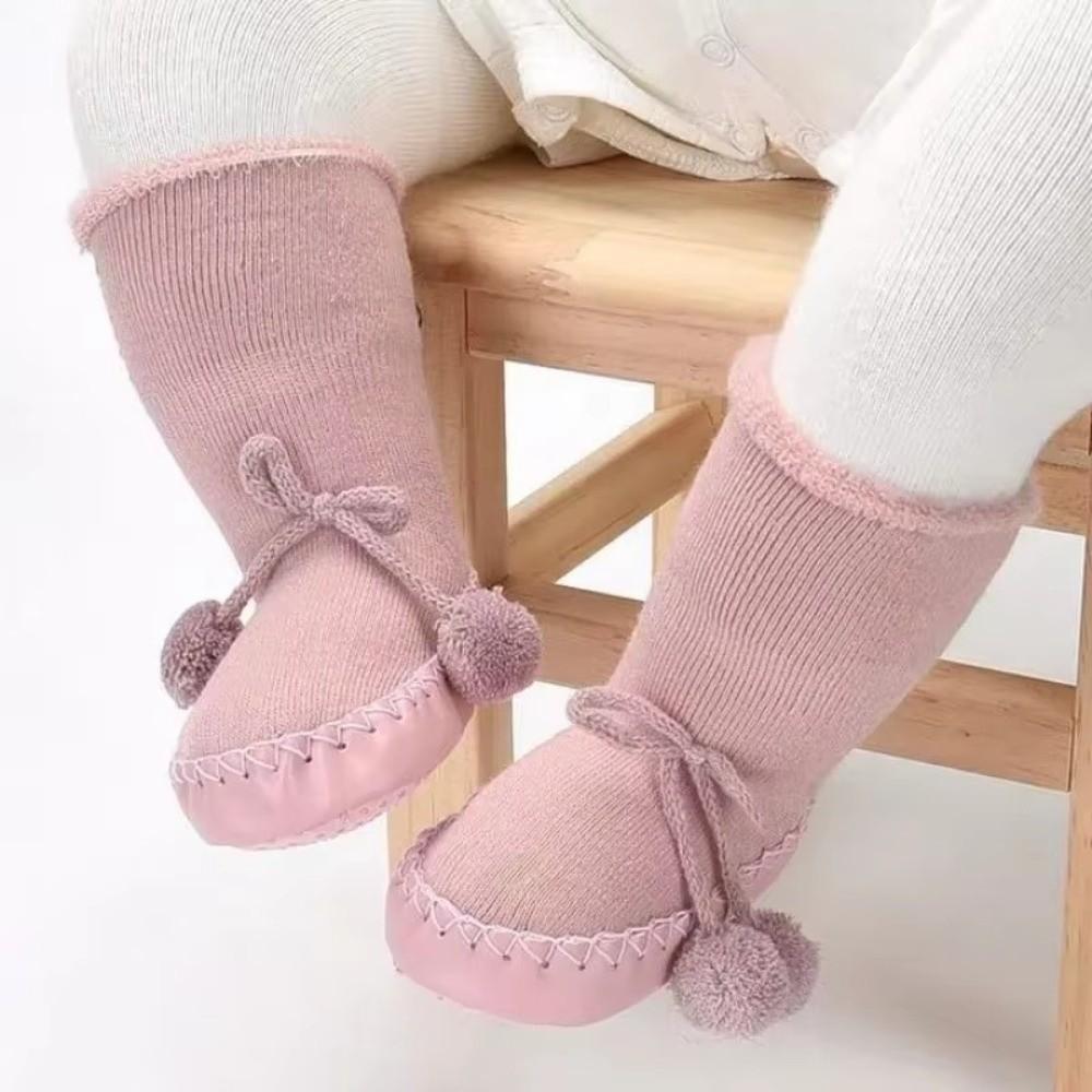 Thick Warm Floor Toddler Socks Plush Anti-Slip Socks New Newborn Baby Shoes Infant Girls Boys