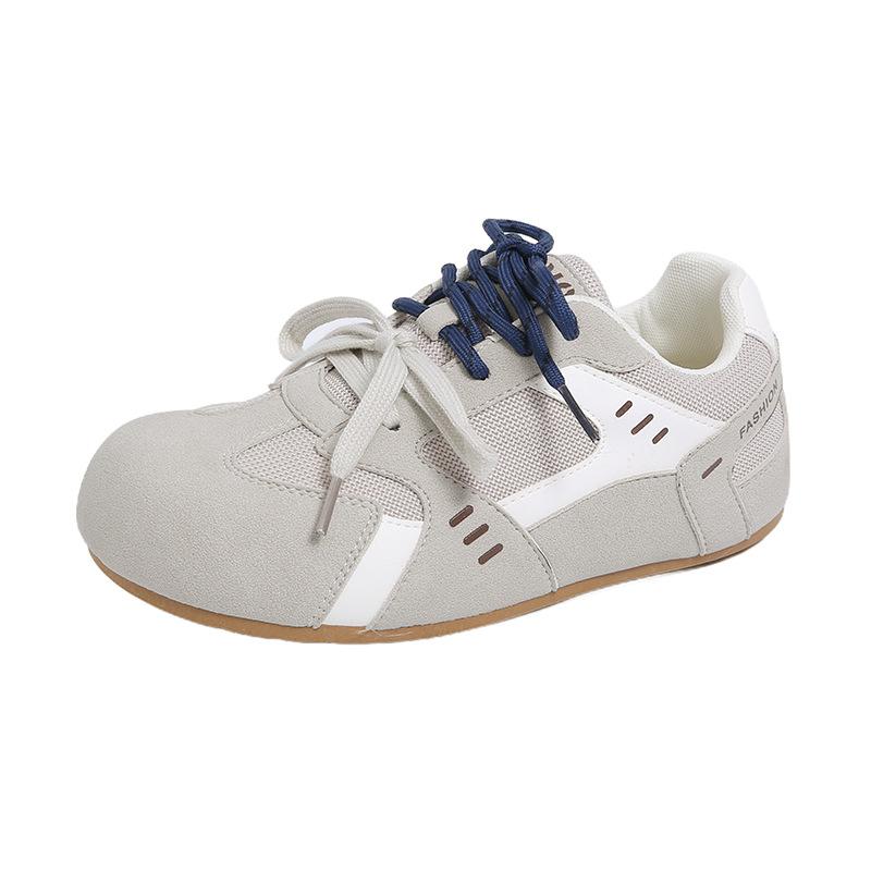Popular Niche Color Matching German Training Shoes Women's 2025 Spring New Inner Height Increase Breathable Forrest Gump Shoes Pair of Shoelaces Versa
