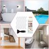 Patented 36 PCS Anti Slip Shower Stickers, Safety Bathtub Strips Adhesive Decals with Premium Scraper for Bath Tub Shower Stairs