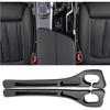 Car Seat Gap Filler 2-Pack, Universal Car Seat Gap Filler Organizer, Seat Gap Plug – Fills Gap Between Seat & Console (Black)