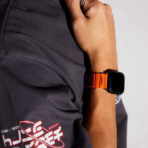 Skinarma Pasek Shokku Apple Watch        45/44/42Mm Pomarańczowy/Orange