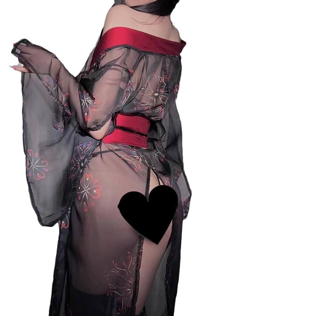 Erotic Underwear Erotic Antique Hanfu Passion Uniform Temptation Bed Flirting Sexy Pajamas Kimono Set Free