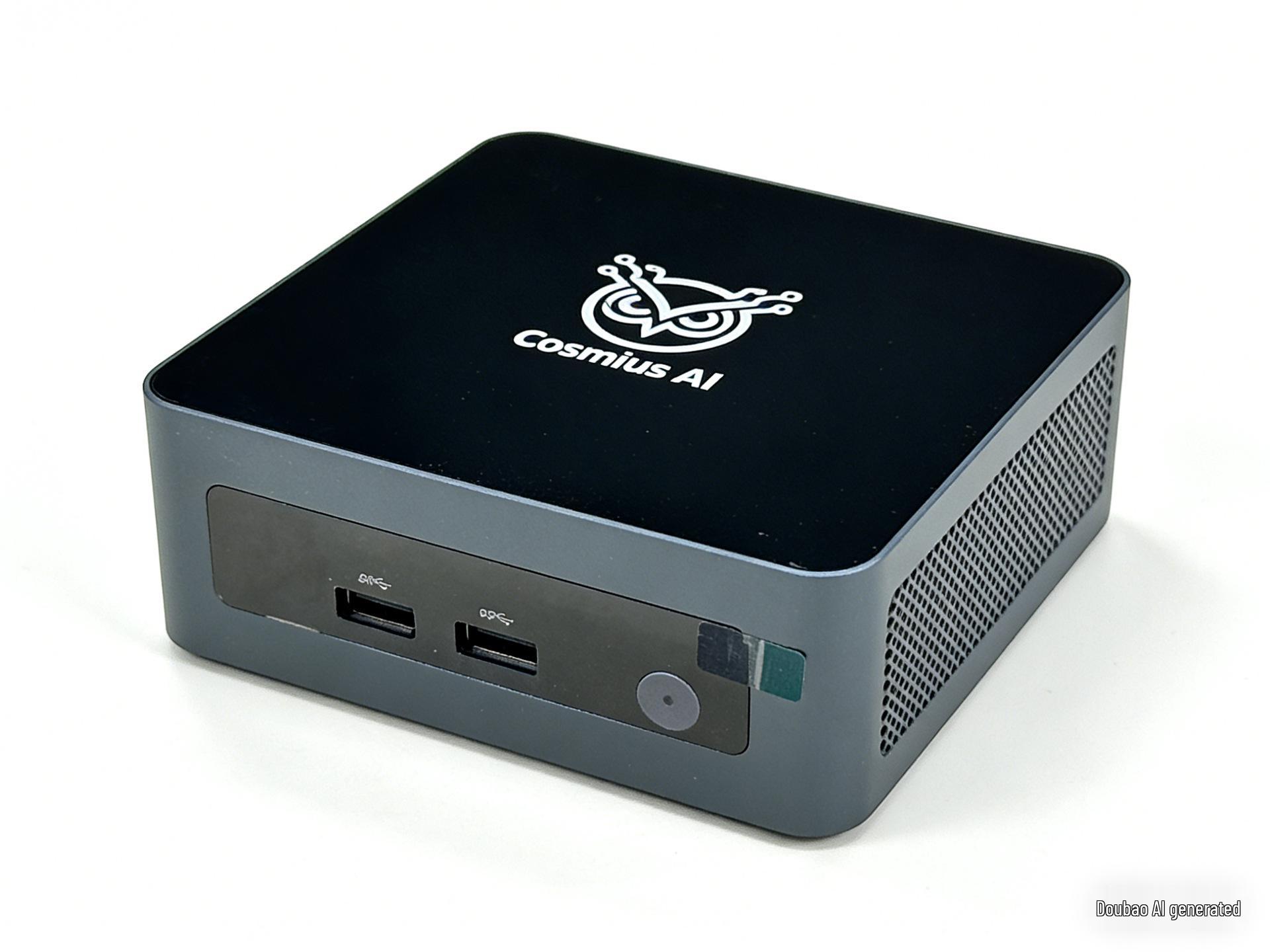 Cosmius AI 6-Core Edge Computing Mini PC with OpenClaw System темно-серого