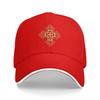 Ethiopian Orthodox Church Cross Pattern Illustration High Quality Vector Baseball Cap Cosplay Icon Womens Golf Clothing Unisexs