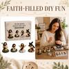 3D Beaded DIY Kit for Crafting Religious Figurines Four Piece Set with Detailed Instructions and Beads for Handmade Projects