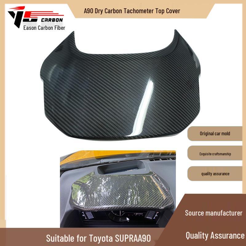 

Toyota Supra A90/A91 2019+ Сухой карбон Накладка на тахометр приборной панели Carbon Fiber