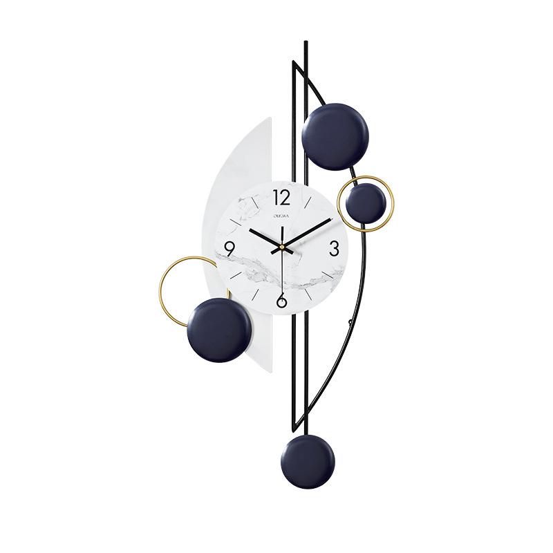 Metal Light Luxury Wall Clock Home Living Room Tv Wall Watch Hotel Lobby Decoration Pendant Nordic Mute Quartz Large Clock Watch