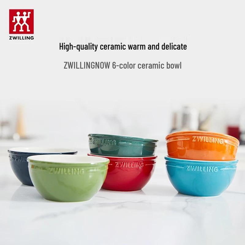 ZWILLING Ceramic Bowl Set - 6 Piece Rainbow Collection