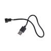 USB 2.0 A Male Naar 3-Pin/4-Pin Connector Adapterkabel Voor 5V Computer PC Ventilator