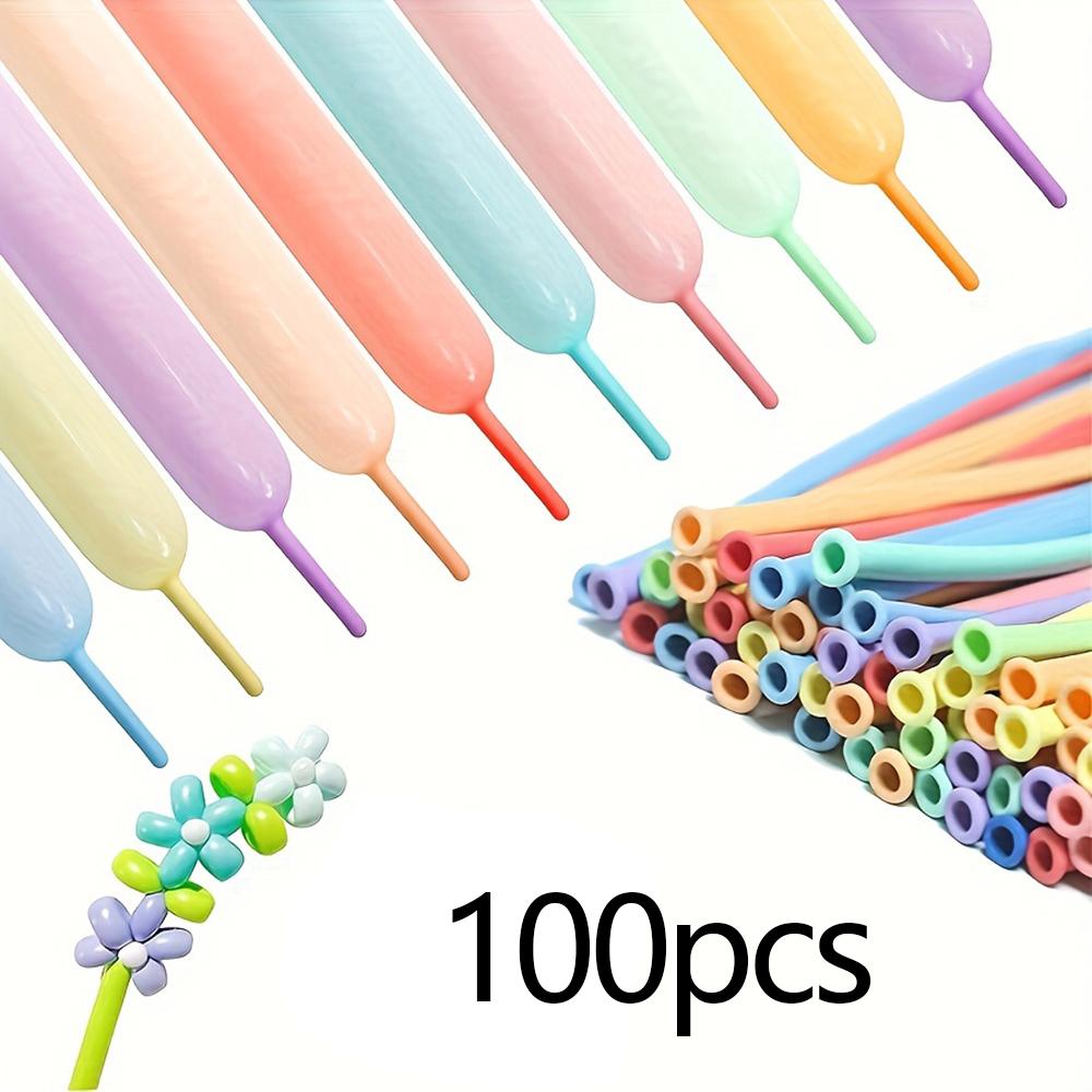 60/100 Pieces 260Q Macaron Colorful Long Balloons Animal-Shaped Balloons Suitable for Birthday, Wedding and Holiday