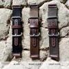 ATELIER CODEL Watch Crafted by Artisans for the Ultimate Military Nylon and Leather Band for Smartwatches with Leather Reinforced Made in Japan 18mm