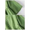 Japanese Style Summer Linen Dress Women Pure Color Slim Loose Long Dress Cotton Flowy Casual