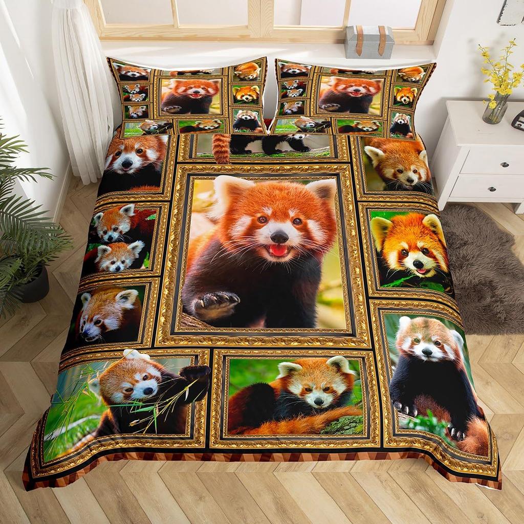 Dog Puppy Down Comforter Set Bedding Set 3-piece Cover Set