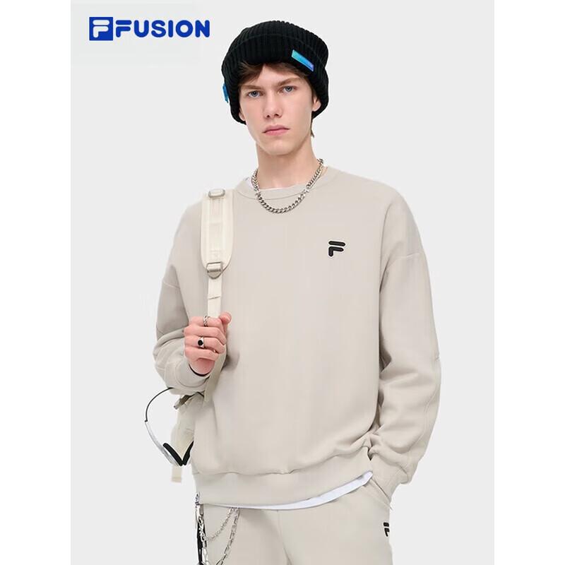 Fila FUSION Unisex Loose Fit Knit Pullover Sweatshirt