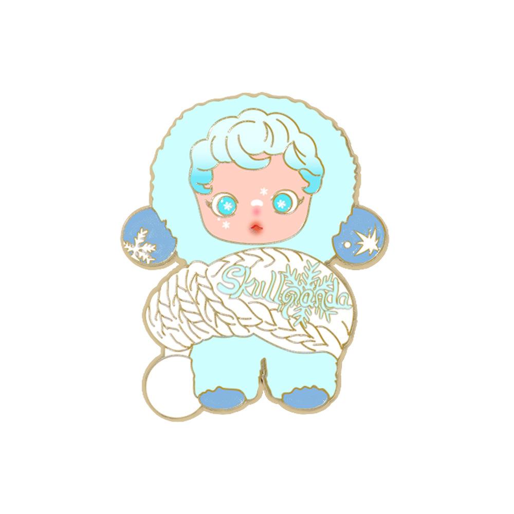 Cartoon Animation DIMOO Series Metal Badge Cute Baby Set POP MART Brooch Cute Clothes Decoration