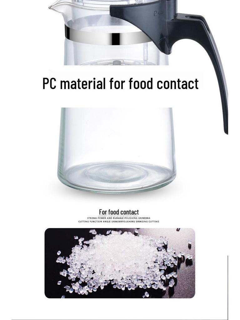 Elegant One-Button Glass Teapot with Tea and Water Separation and Custom Logo