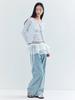 Opening Sunshine See-Through Double Layered Wrap Skirt White