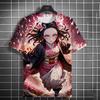 Men's and Womens Summer Fashion High Quality 3d Printing Anime Print T-shirt Casual Polyester Round Neck Casual Short Sleeve