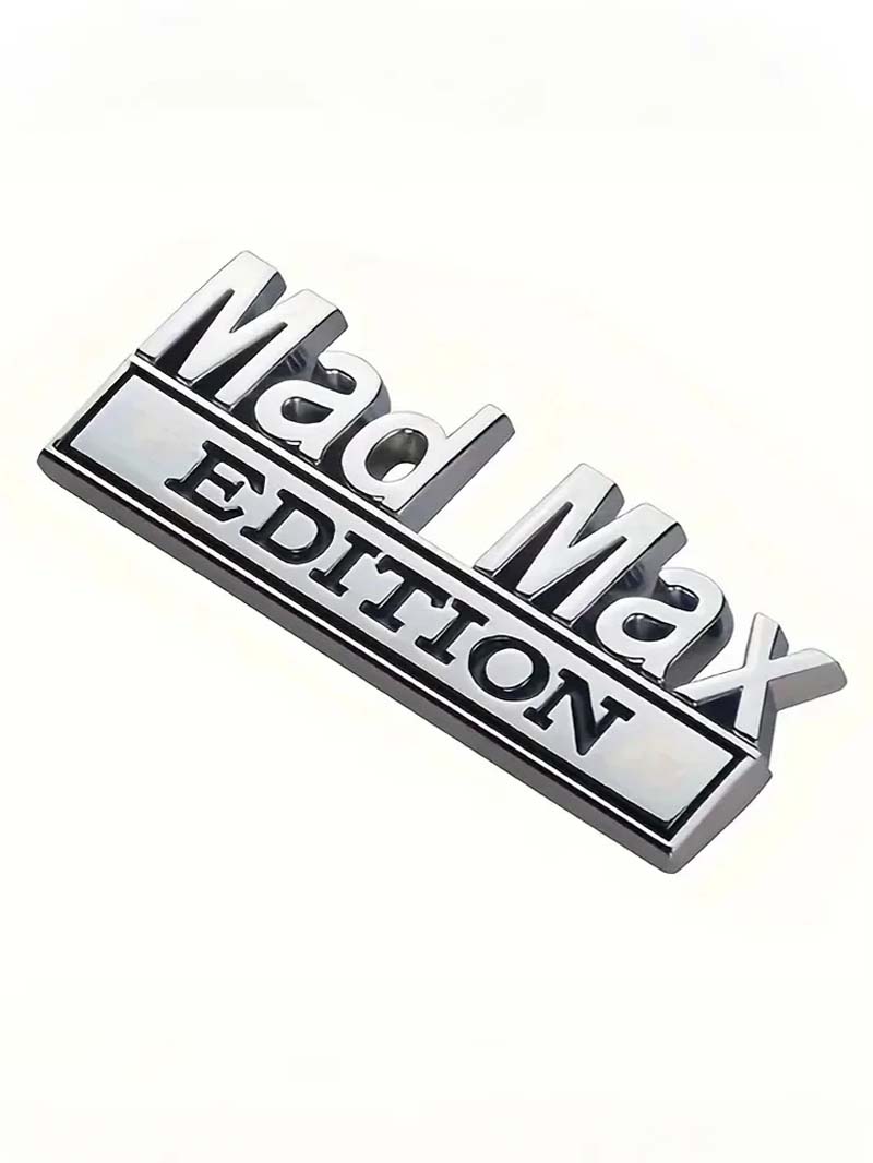 

Universal Mad Max Style Badge, Plastic Material – Adhesive Emblem for Cars, SUVs & Motorcycles срібний