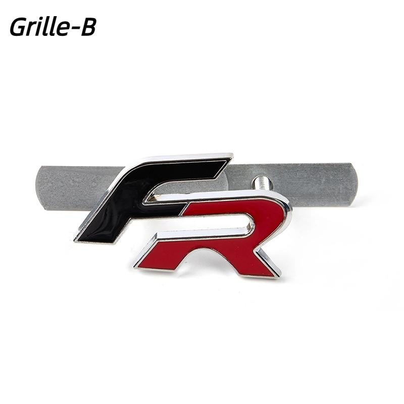 1Pc 3D FR Car Front Grill Zinc Alloy Badge Emblem For Car Body Accessories