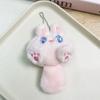 Cartoon Cat Plush Keychain Plush Stuffed Bear Pendant with Tail  Hanging Accessory