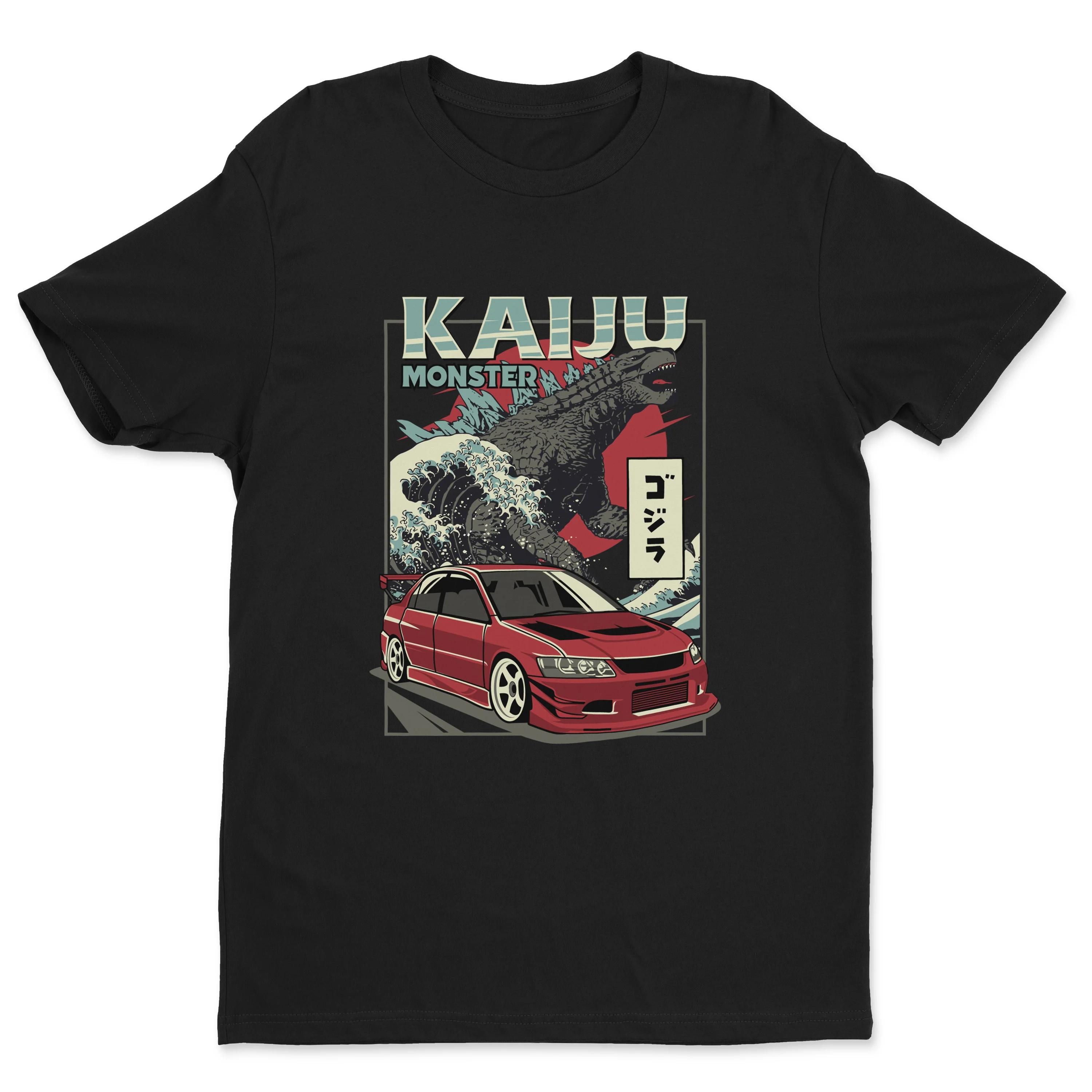 

Vintage Lancer Evolution Kaiju Monster Car T-Shirt 100% Cotton O-Neck Short Sleeve Summer Casual Mens T-shirt Size S-3XL 4XL