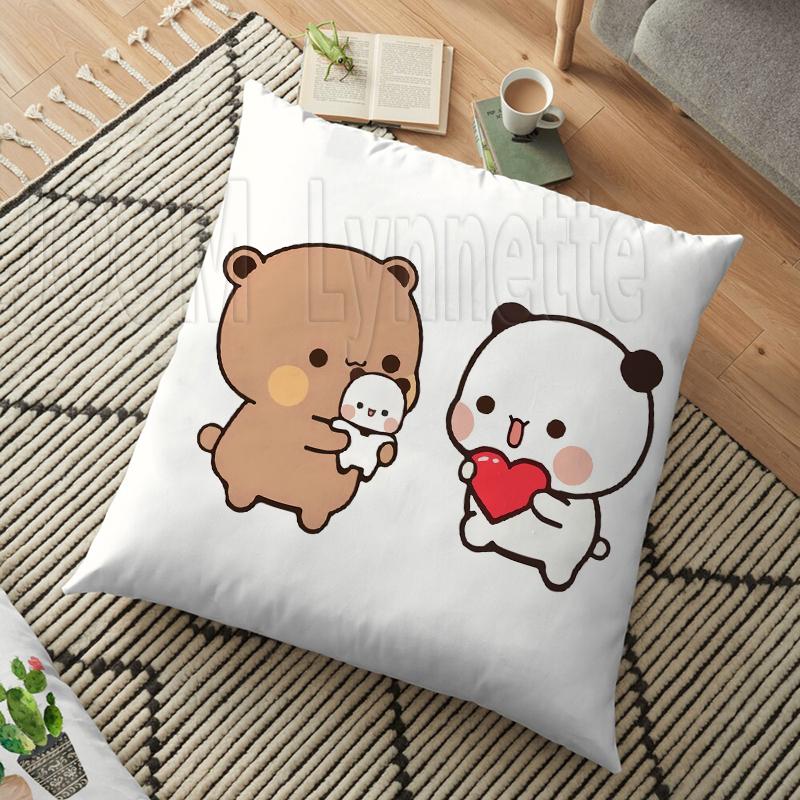 

Молоко и мокко пары панда медведь бубу дуду наволочка декоративная подушка для дома декоративная квадратная наволочка с принтом диванная подушка 45 см 4