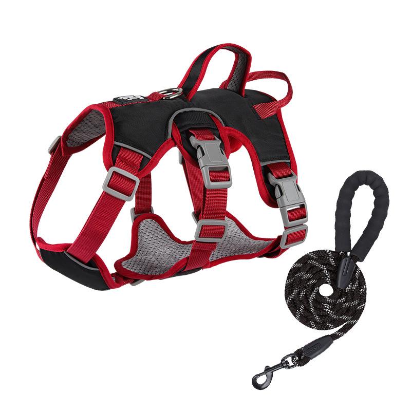 Dog Chest Straps Small and Medium-sized Dog Chest Straps To Prevent Breaking and Pulling Leash Reflective Anti-escape Leash