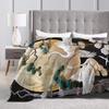 Chinese Style Crane Plush Blanket Children Flannel Throw Blanket For Living Room Super Warm Custom DIY Quality Bedspread Gift