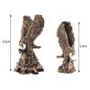 Pure Brass Eagle Statue Vintage Simulated Animal Statue Car Home Office Desk Decor Ornament Metal Figure Props Toy Gift Hawk