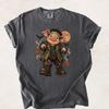 Cute Frankenstein Pig Halloween Shirt, Spooky Autumn Piglet Design, Funny Halloween Gift, Fall Leaves Moon Tee, Harvest Season Shirt