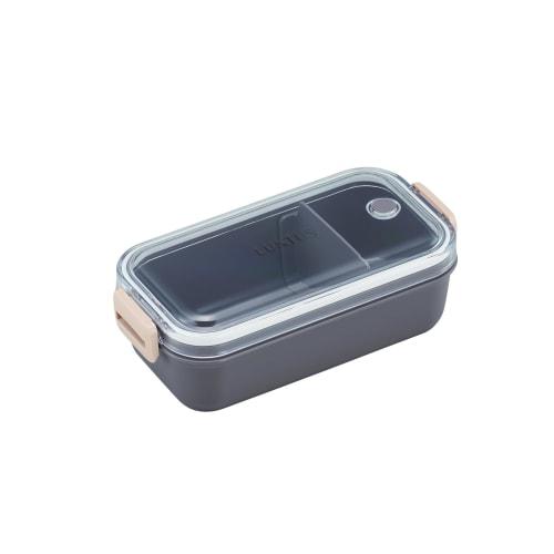 Asvel C-Lantus SA500N Dome-Shaped Bento Box, Single Tier, Gray, Smart Lock, Easy-to-Serve, Antibacterial