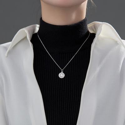 Smiling Face Letter Pendant Necklace For Women Clavicle Chain Necklace Choker Birthday Gift