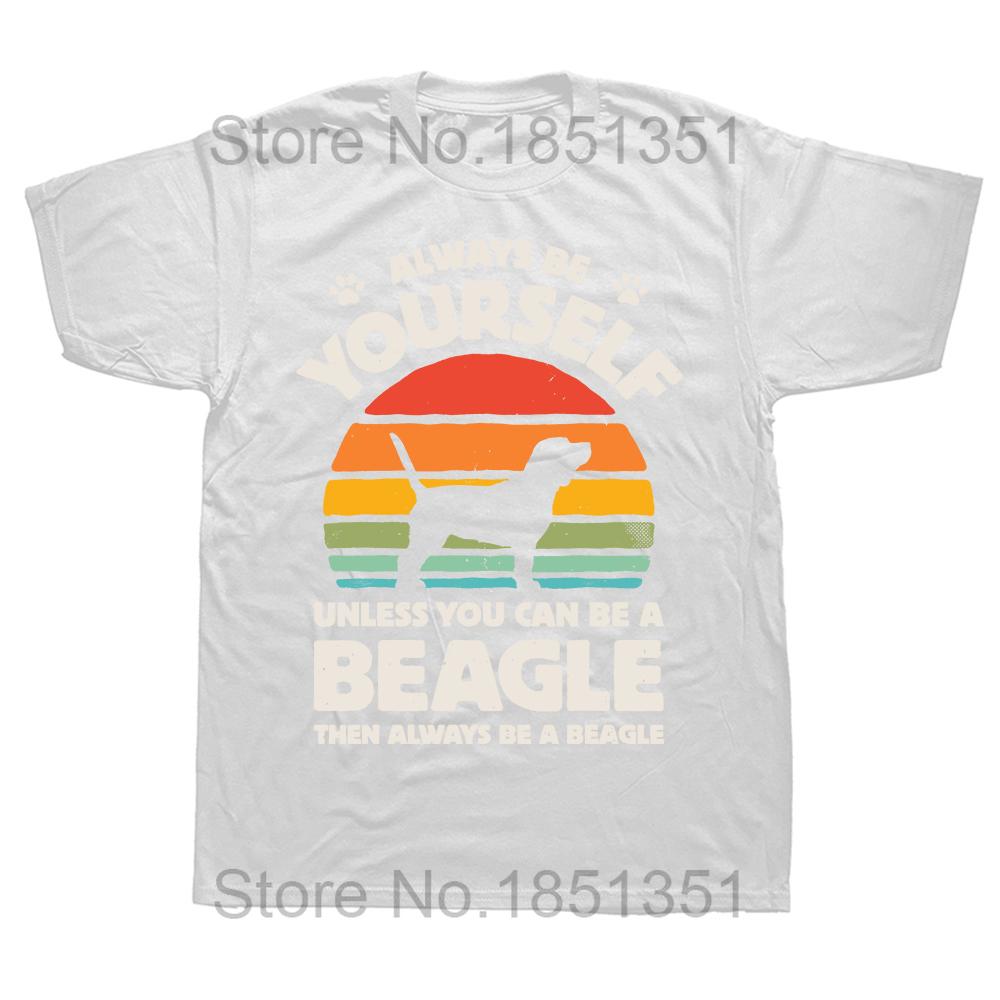 Funny Dog Vintage Best Beagle Dad Ever Fathers Day Puppy Dog Dad T Shirt Graphic Cotton Streetwear Short Sleeve Birthday Tshirt