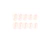24Pcs/Set Quick Nails Nude Powder White Love False Nials Sticker Wearable Waterproof Manicure Finished Nails