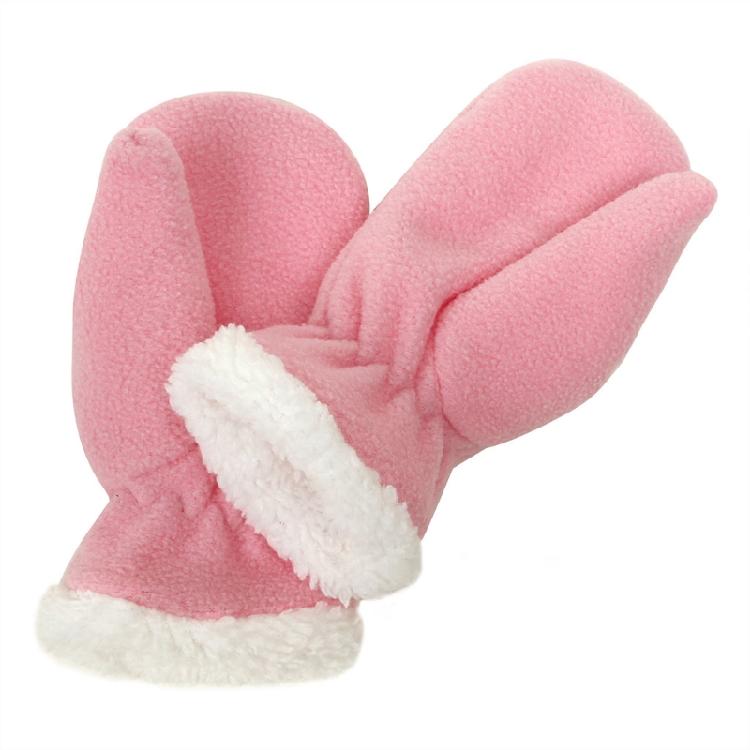 Girls Winter Gloves Soft Full Mittens Solid Color Thicken Outdoor Sports Mittens