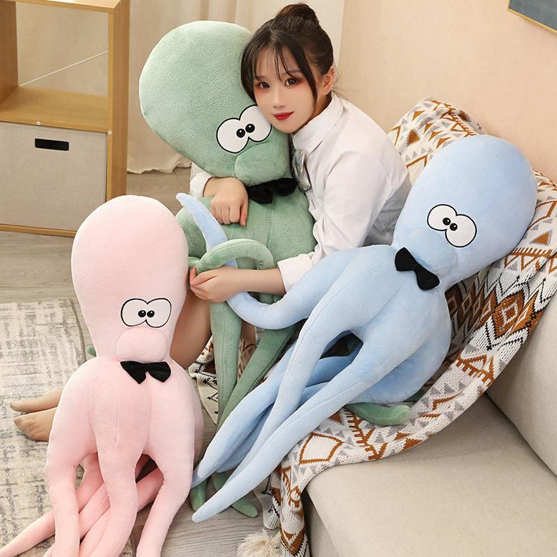 Niedlicher Simulations-Oktopus Plüschtier Weiches Tierkissen Cartoon-Puppe Kindergeschenk Heimdekoration