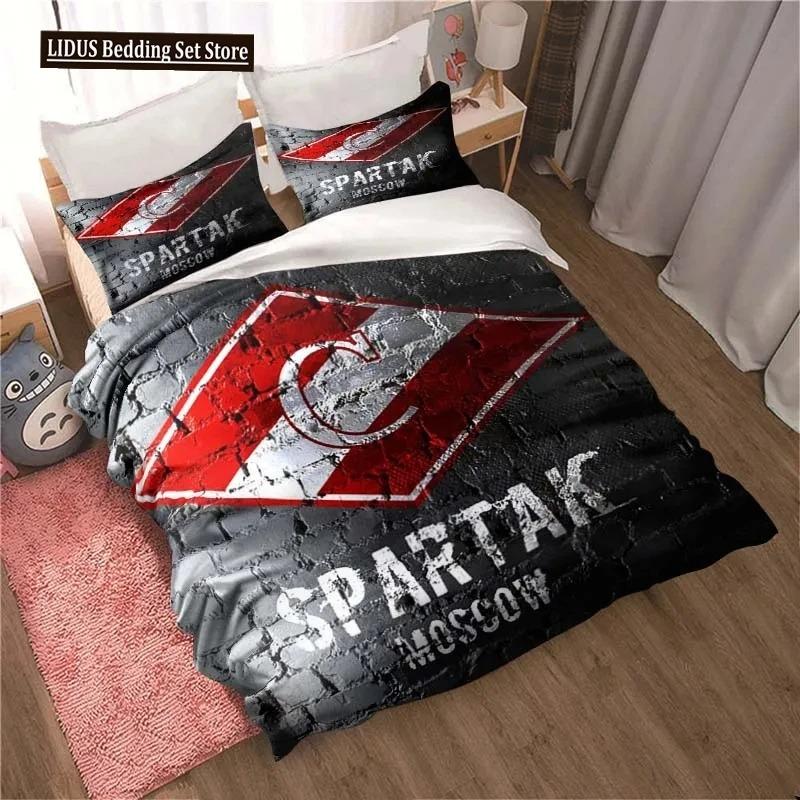 FC Spartak Moscow Football 3D Print Bedding Set Cute Quilt Cover Bed Cover With Pillowcase Custom Bedding Queen King Full Size
