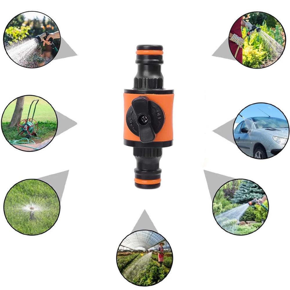 1PC/2PCS Garden Hose Pipe Tap Shut Off Valve Fitting Connector Pipe Coupler Stop Water Connection Repair Joint Irrigation System