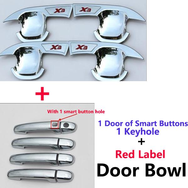 For Geely Yuanjing X3 Accessories GX3 Pro 2024 2017~2025 Covers Chrome Door Handle Anti-Scratch Damage Stickers Car Accessories