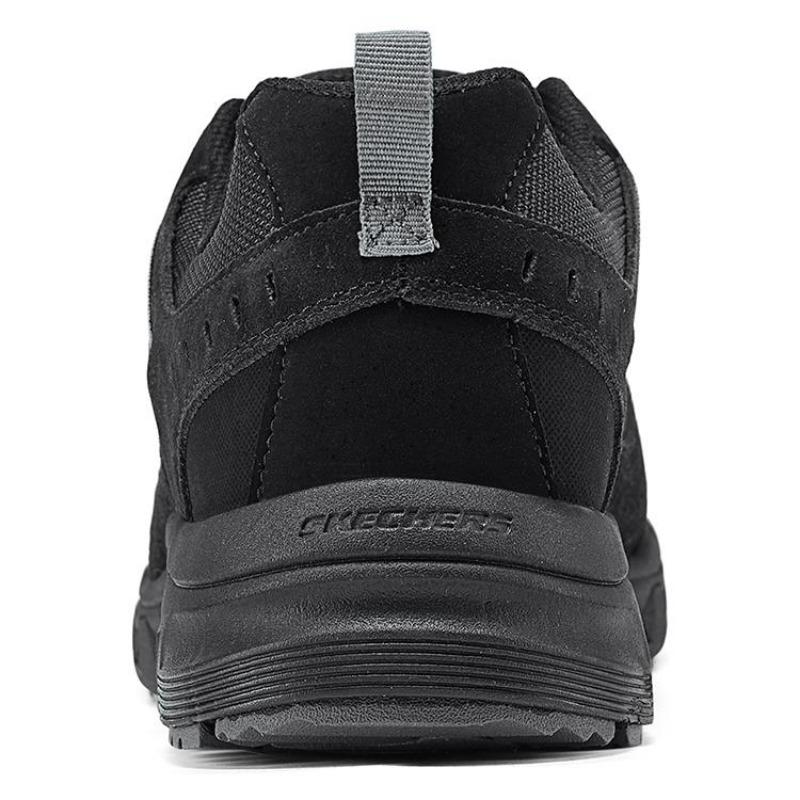Skechers OUTDOOR MENS Men Fabric Synthetic Leather Cushioned Wear-resistant Low Top Hiking Shoes Black 237386C-BBK