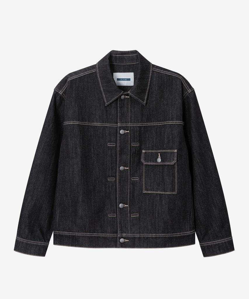 Mindbridge [Set] Black Raw Denim Single-Pleat Set-Up