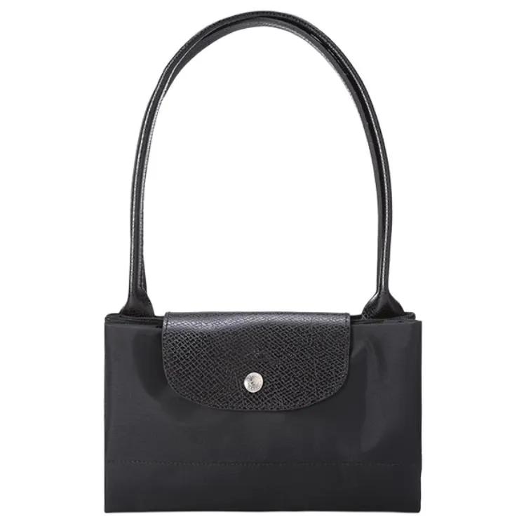 LONGCHAMP Le Pliage Green Recycled Canvas Dumpling Bag Handbag , Shoulder Bag Large Unisex Black (Unisex) Shoulder Bags 1899919001