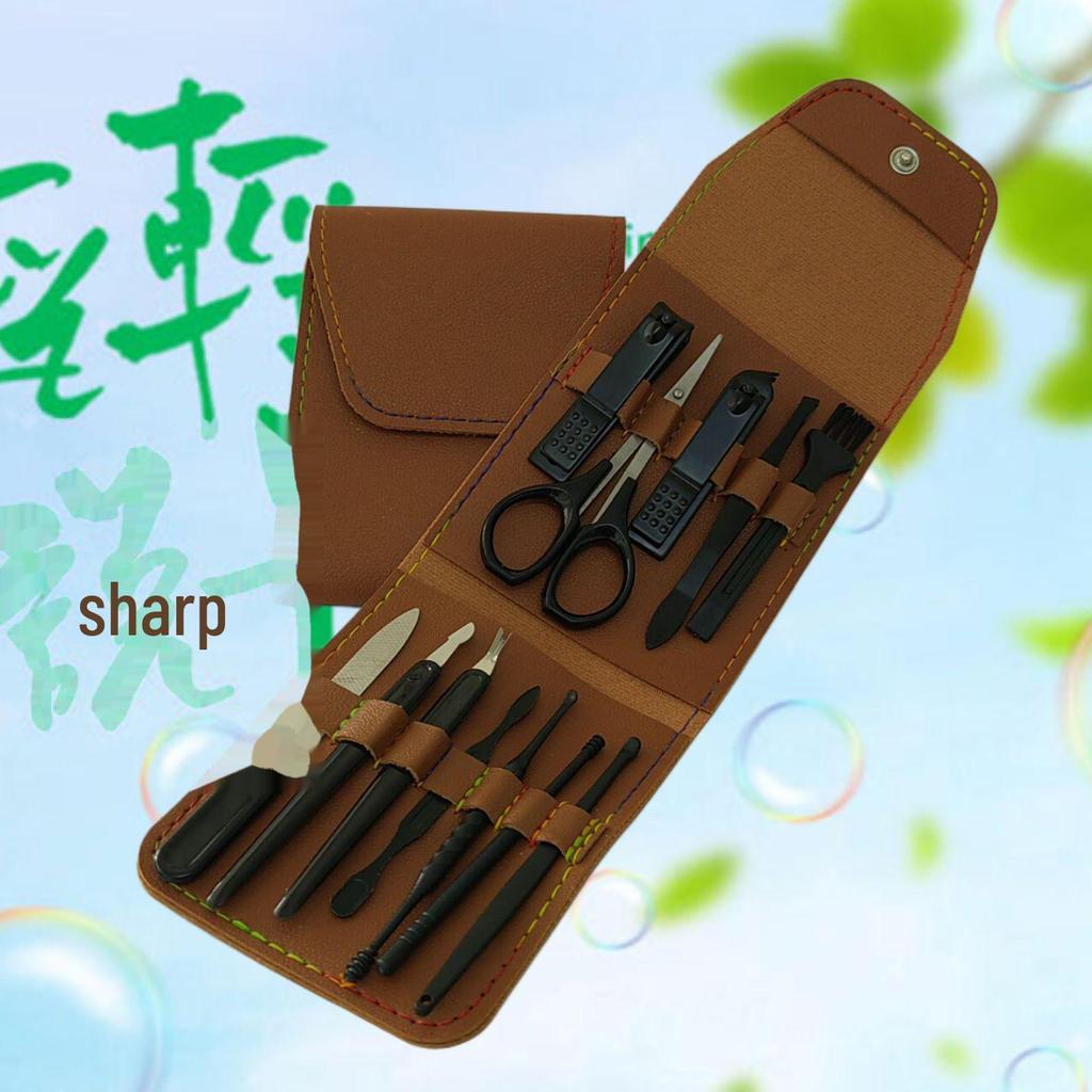 8-Piece Apple Nail Art Manicure Set with Nail Clippers