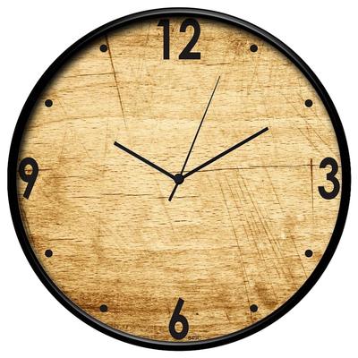 12-Zoll Designer Kunststoff Analog Runde Wanduhr für Zuhause, Küche, Wohnzimmer, Schlafzimmer, Büro (30 cm x 30 cm x 6 cm)